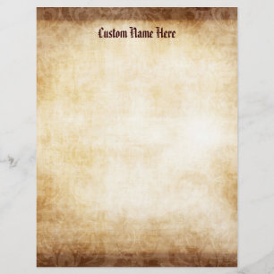 Volante de fondo de papel de cosecha de personaliz