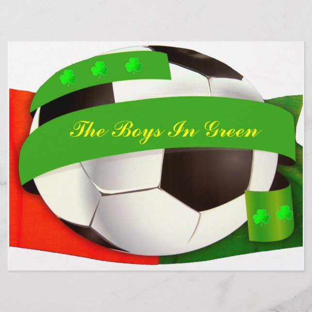 Volante de fútbol de Irlanda (Frente)