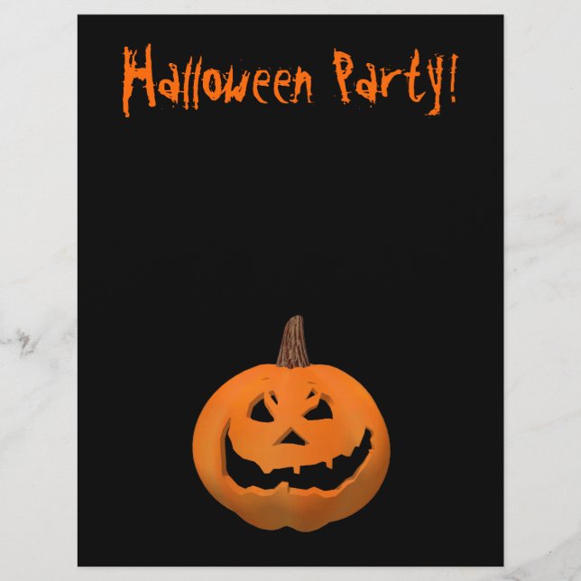 Volante de Halloween: Jack-o-Lantern (Frente)
