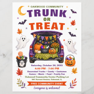 Volante de Halloween para Trunk or Treat Comunitar