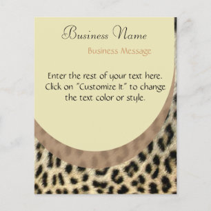 Volante de impresión Leopard