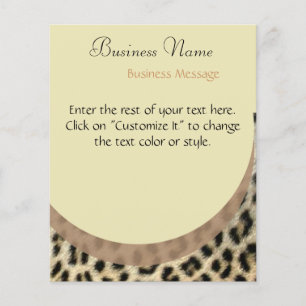 Volante de impresión Leopard