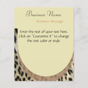 Volante de impresión Leopard