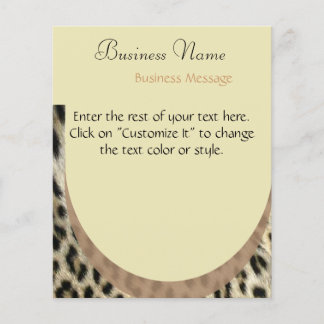 Volante de impresión Leopard