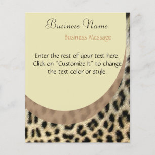 Volante de impresión Leopard