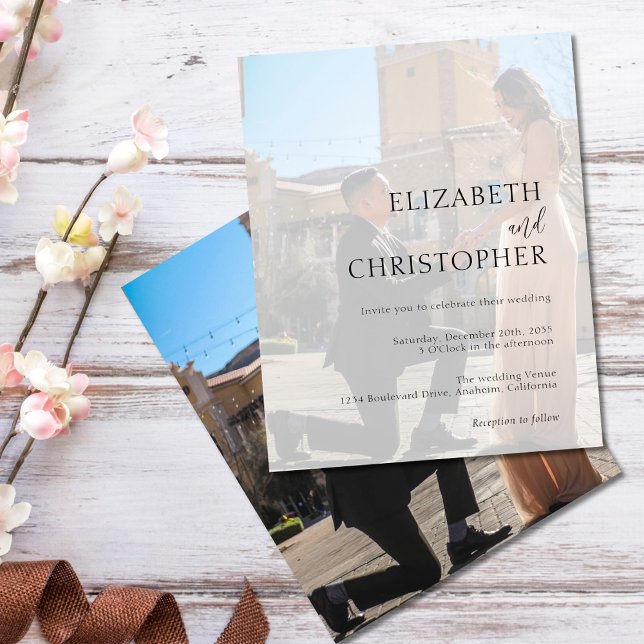 Volante de invitación a boda fotográfica moderna d (Subido por el creador)