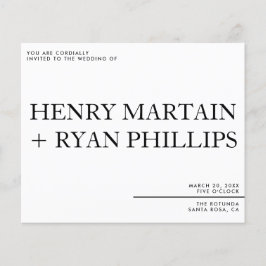 Volante de invitación a bodas