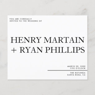 Volante de invitación a bodas