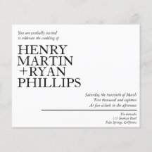 Volante de invitación a bodas
