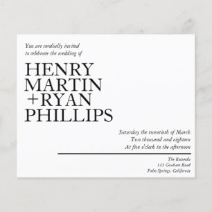 Volante de invitación a bodas