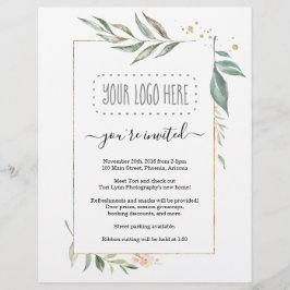 Volante de invitación a empresas florales - Añadir