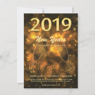 Volante de Invitación a Fiesta de Año Nuevo