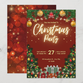 Volante de Invitación a Fiesta de Navidad