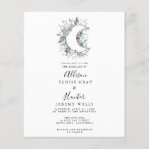 Volante de invitación a la boda celestial de presu