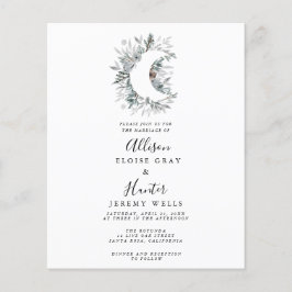 Volante de invitación a la boda celestial de presu