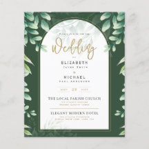 Volante de Invitación a la Boda de Oro de Verdor