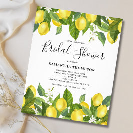 Volante de Invitación a la Ducha Bridal de Citrus 