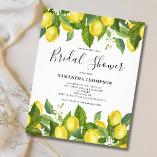 Volante de Invitación a la Ducha Bridal de Citrus 