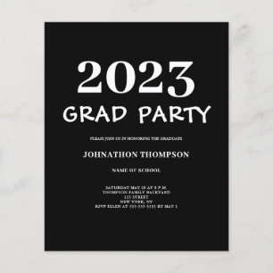 Volante de invitación a partido de graduación mode