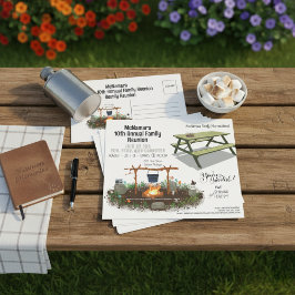 Volante de invitación a reunión familiar amigable 