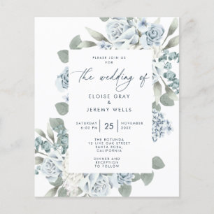 Volante de Invitación de Boda Económica