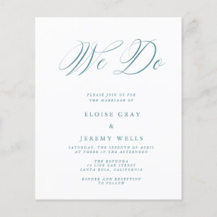 Volante de Invitación de Boda Económica