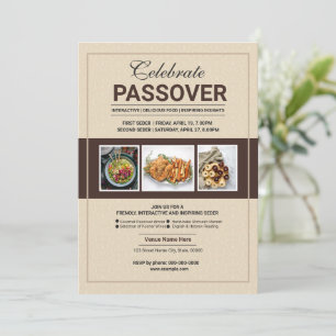 Volante de invitación de celebración de Pascua