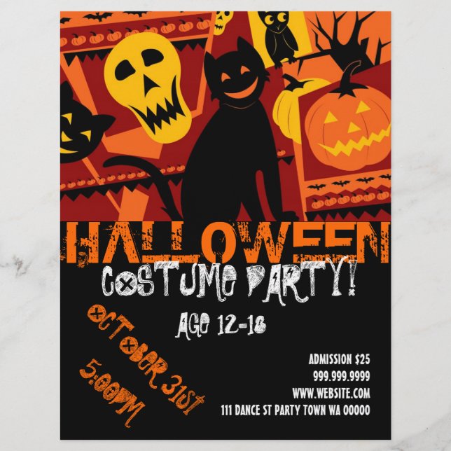 Volante de Invitación de evento de Fiesta adolesce (Frente)