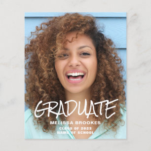 Volante de Invitación de Graduación de Foto Presup