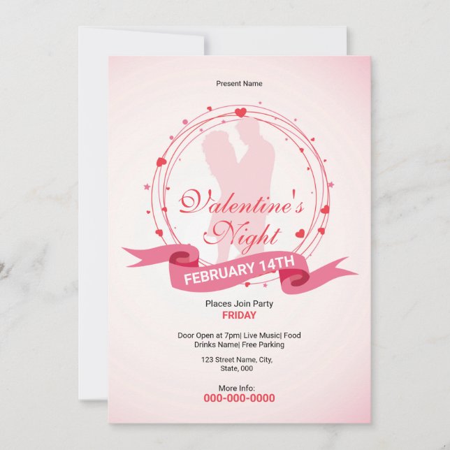 Volante de invitación de la fiesta día de San Vale (Anverso)