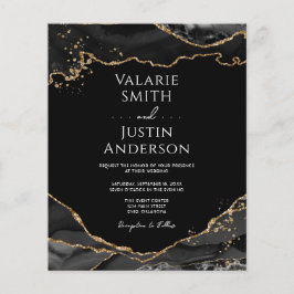 Volante de invitación de matrimonio agate para Pur