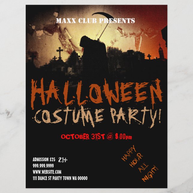 Volante de Invitación del evento Dark Halloween Pa (Frente)