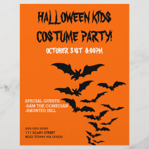 Volante de Invitación Fiesta de disfraces de Hallo