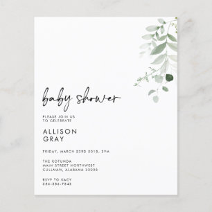 Volante de invitación para bebé PRESUPUESTO