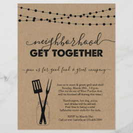 Volante de invitaciones de Barrio Conjuntarse