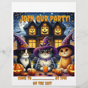 Volante de invitaciones de Halloween