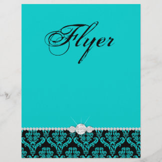 Volante de joyería Salón de belleza Damask Negro A