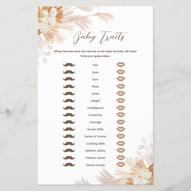 Volante de juego Neutral Pampas para niños (Frente)