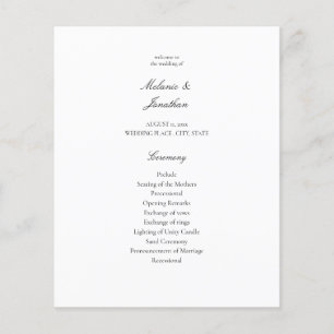 Volante de la ceremonia de la boda blanca elegante