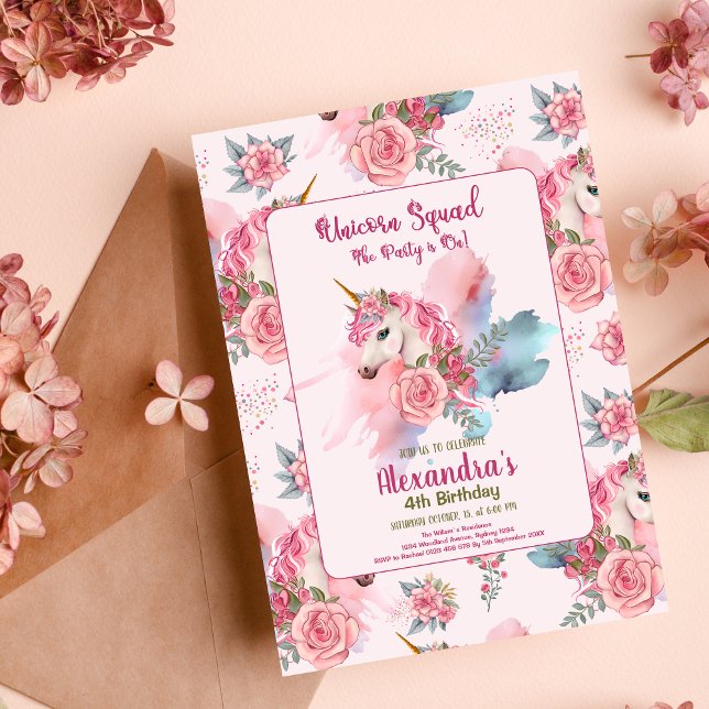 Volante de la fiesta de cumpleaños del arcoiris de (Subido por el creador)