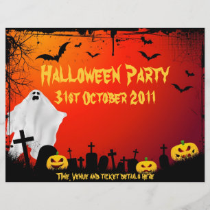 Volante de la fiesta de Halloween