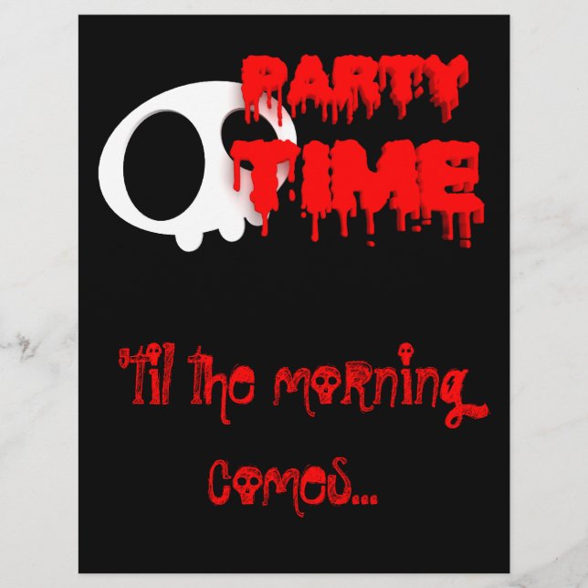 Volante de la fiesta de Halloween (Frente)