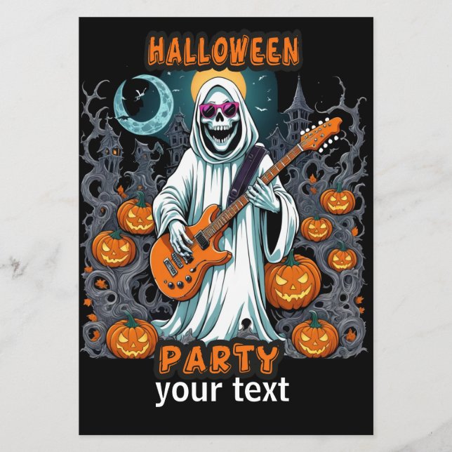 volante de la fiesta de halloween (Frente)