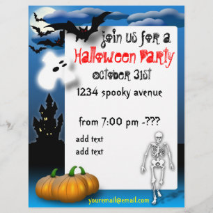 Volante de la fiesta de Halloween