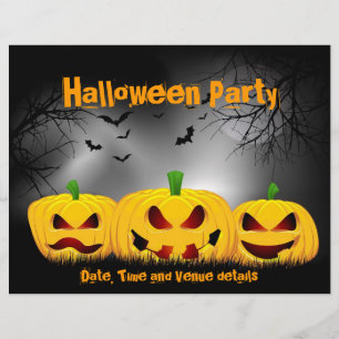 Volante de la fiesta de Halloween