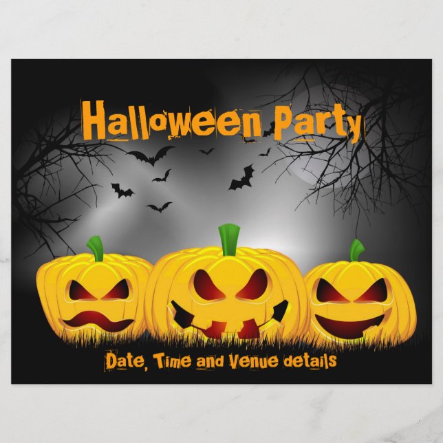Volante de la fiesta de Halloween (Frente)