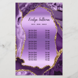 Volante de la lista de precios de Relieves metaliz