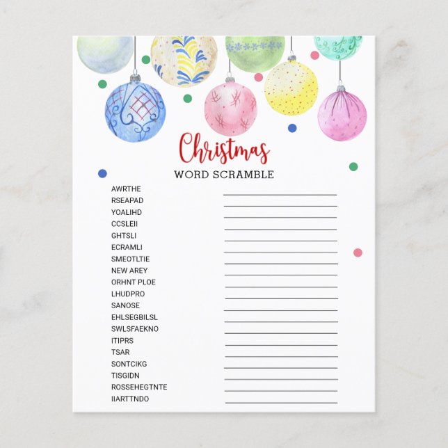 Volante de la tarjeta de juego de saltos de palabr (Frente)