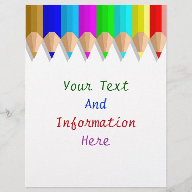 Volante de lápiz de color (Frente)