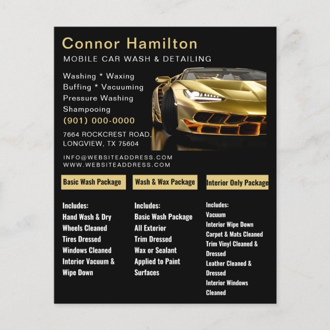 Volante de lavado de presión de lavado de coches c (Frente)